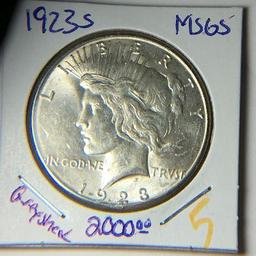 1923 S Peace Dollar