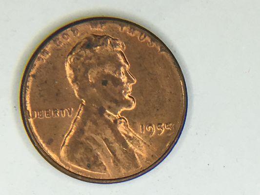 1955 Lincoln Cent Partial Double Die