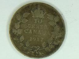 1917 Canadian 10 Cent