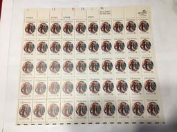 (50) 8 Cent Sheet Stamps Master Of St. Lucy Christmas