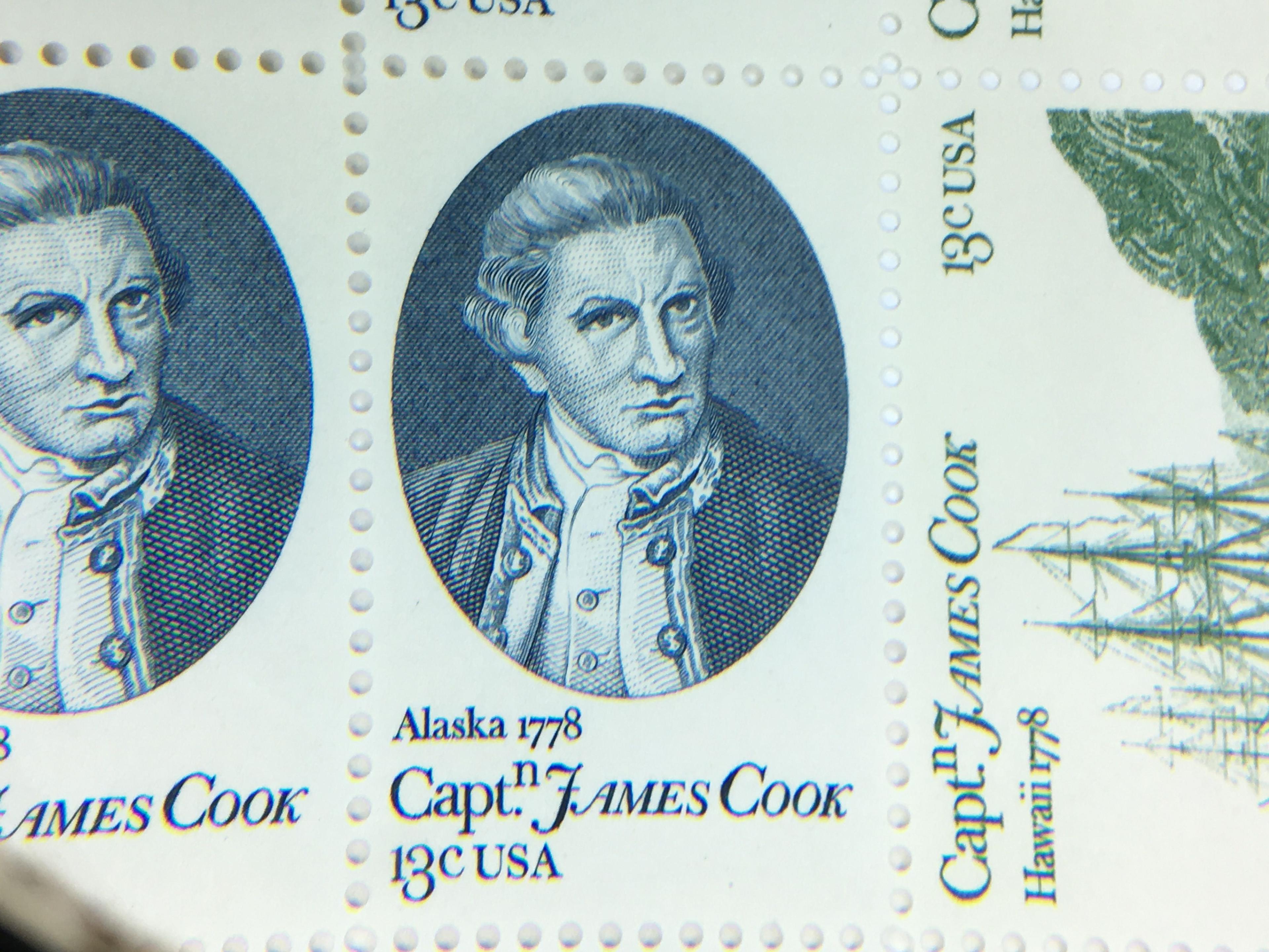 (50) 13 Cent U. S. Captain Cook Sheet