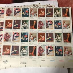 (32) U. S. 10 Cent Letters 18 Sheets Of Stamps