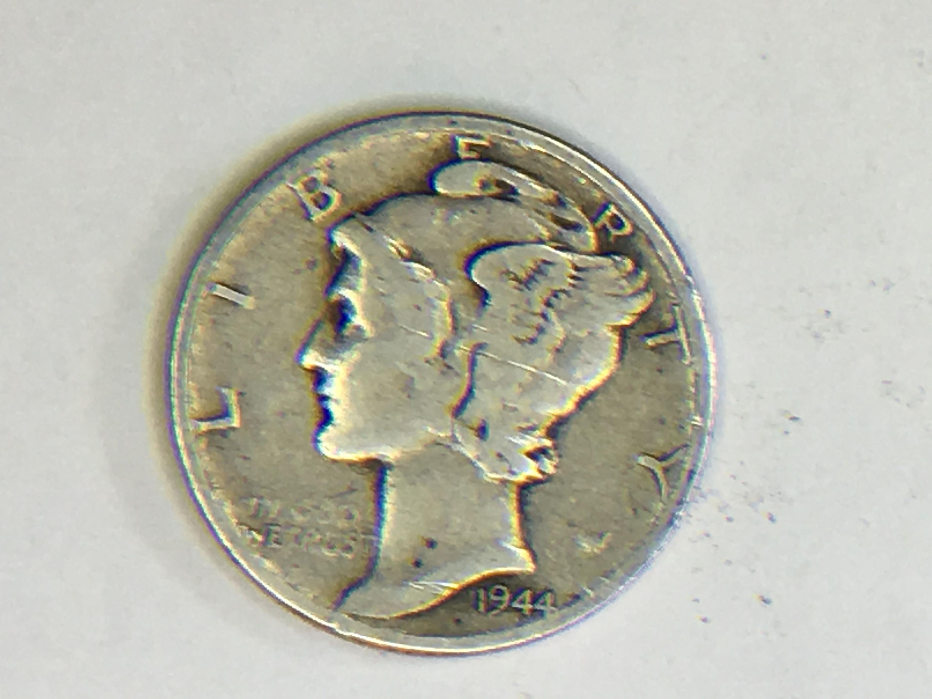 1944 Mercury Dime