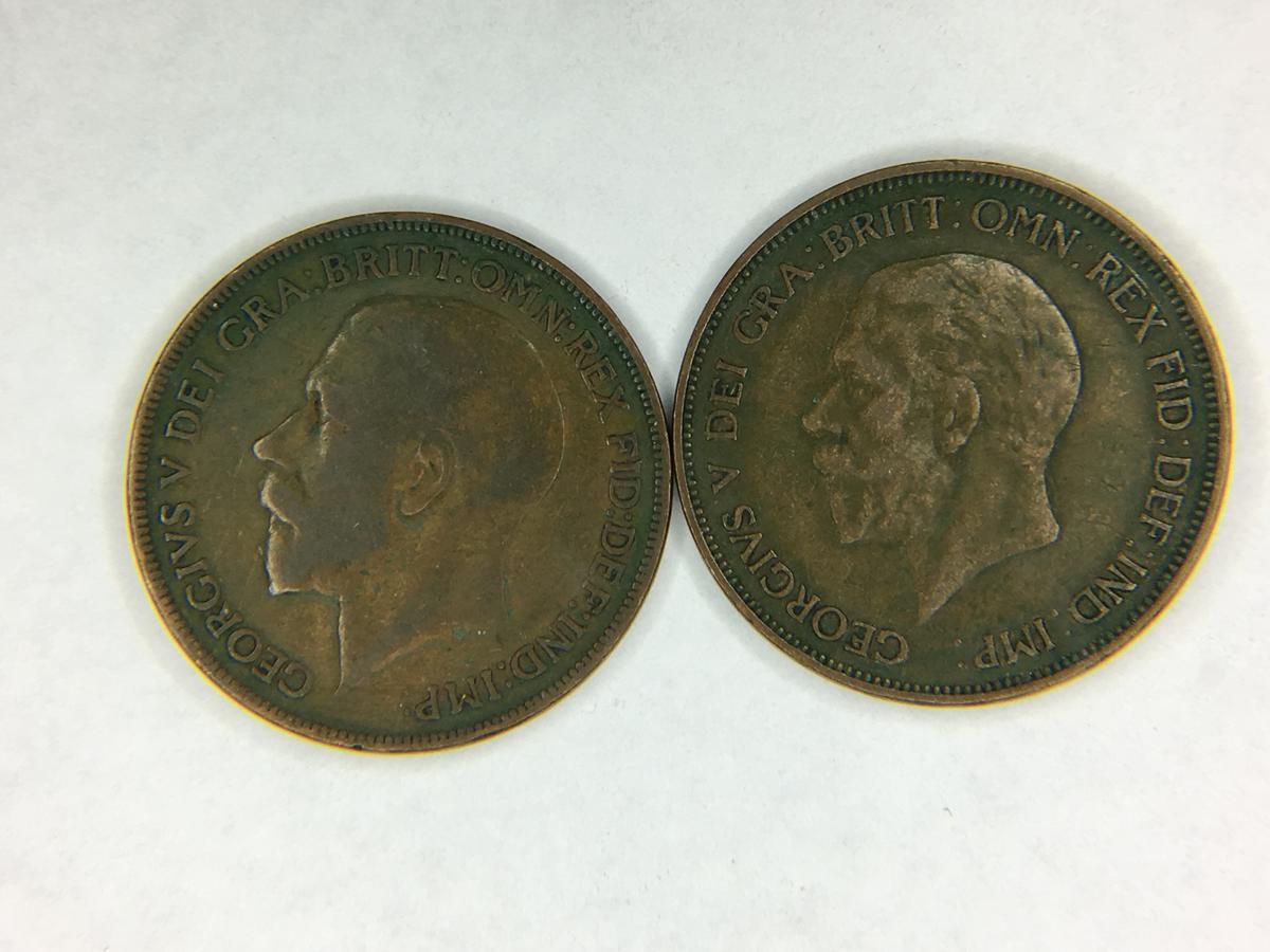1921 & 1931 British Penny
