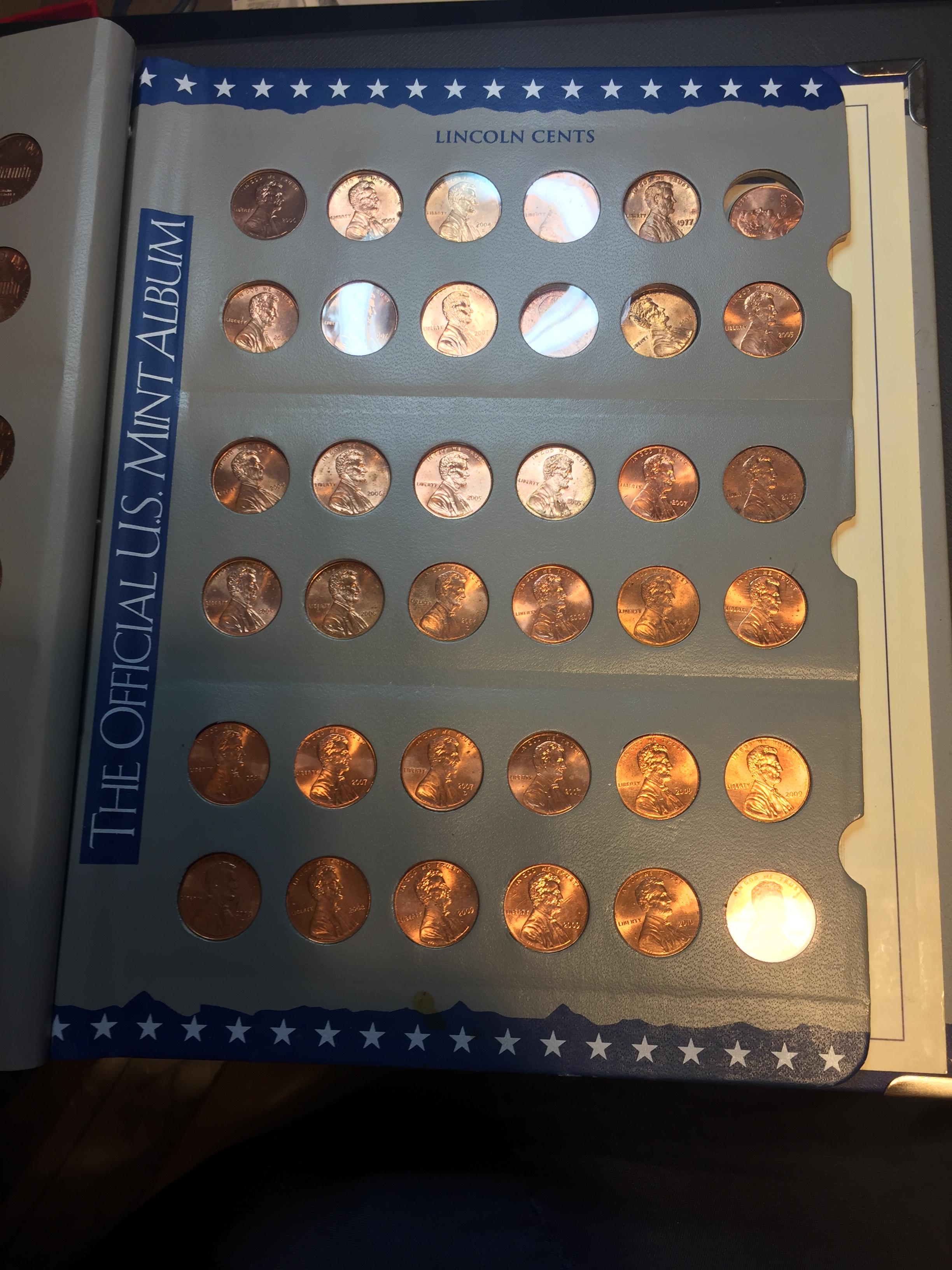 1974 – 2010 Lincoln Cent Set