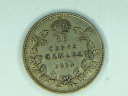 1914 Canadian 10 Cent