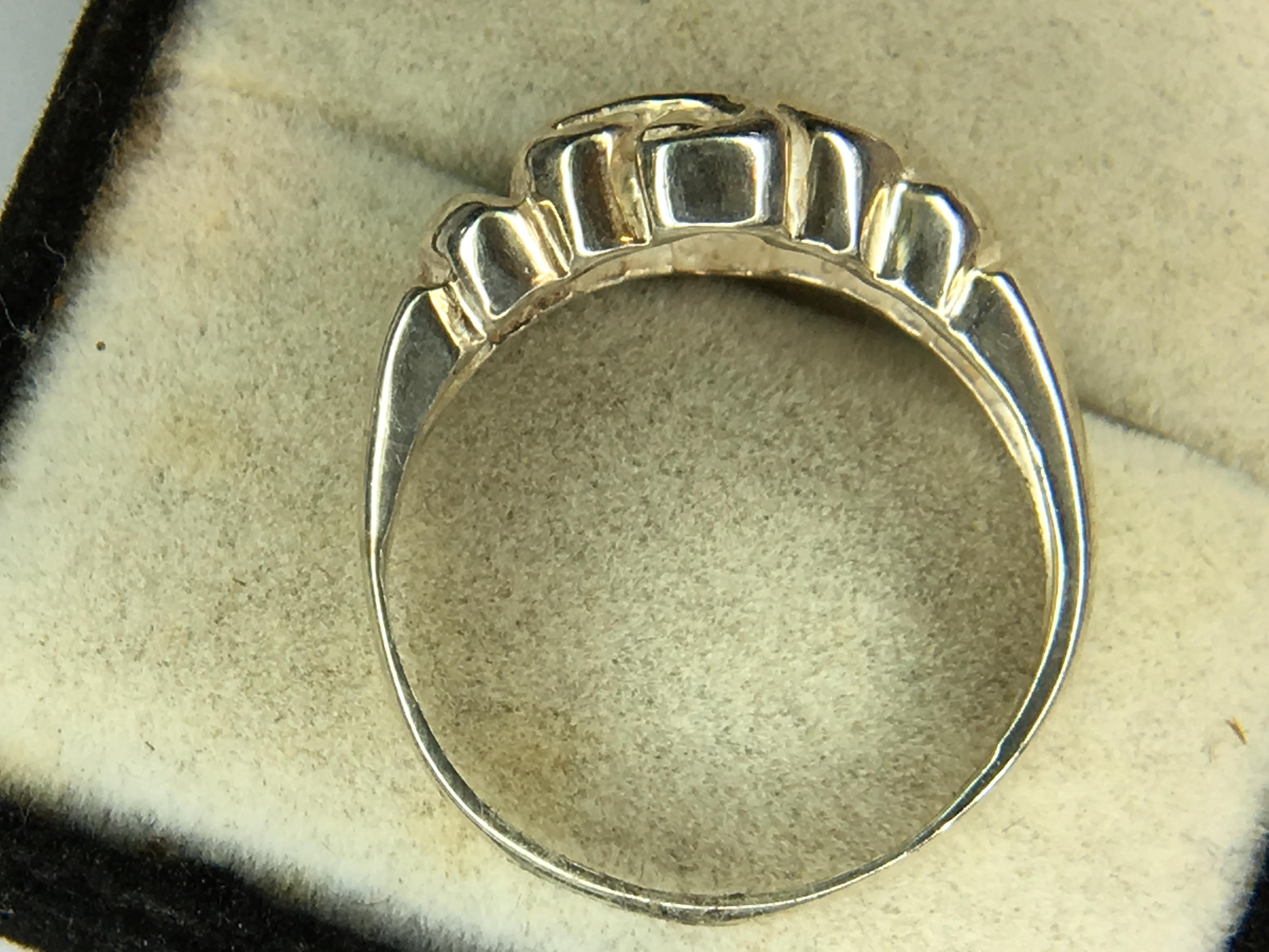 .925 Sterling Silver Unisex Modernist Ring