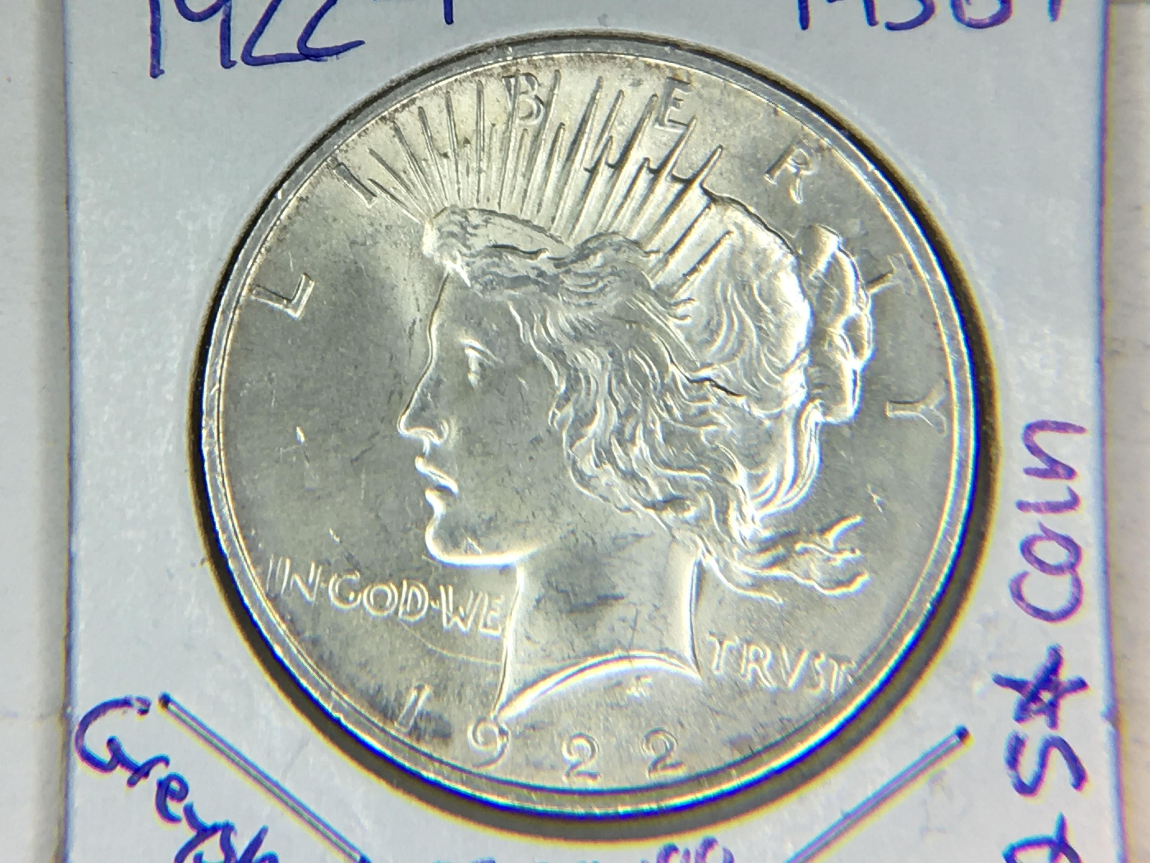 1922 P Peace Dollar