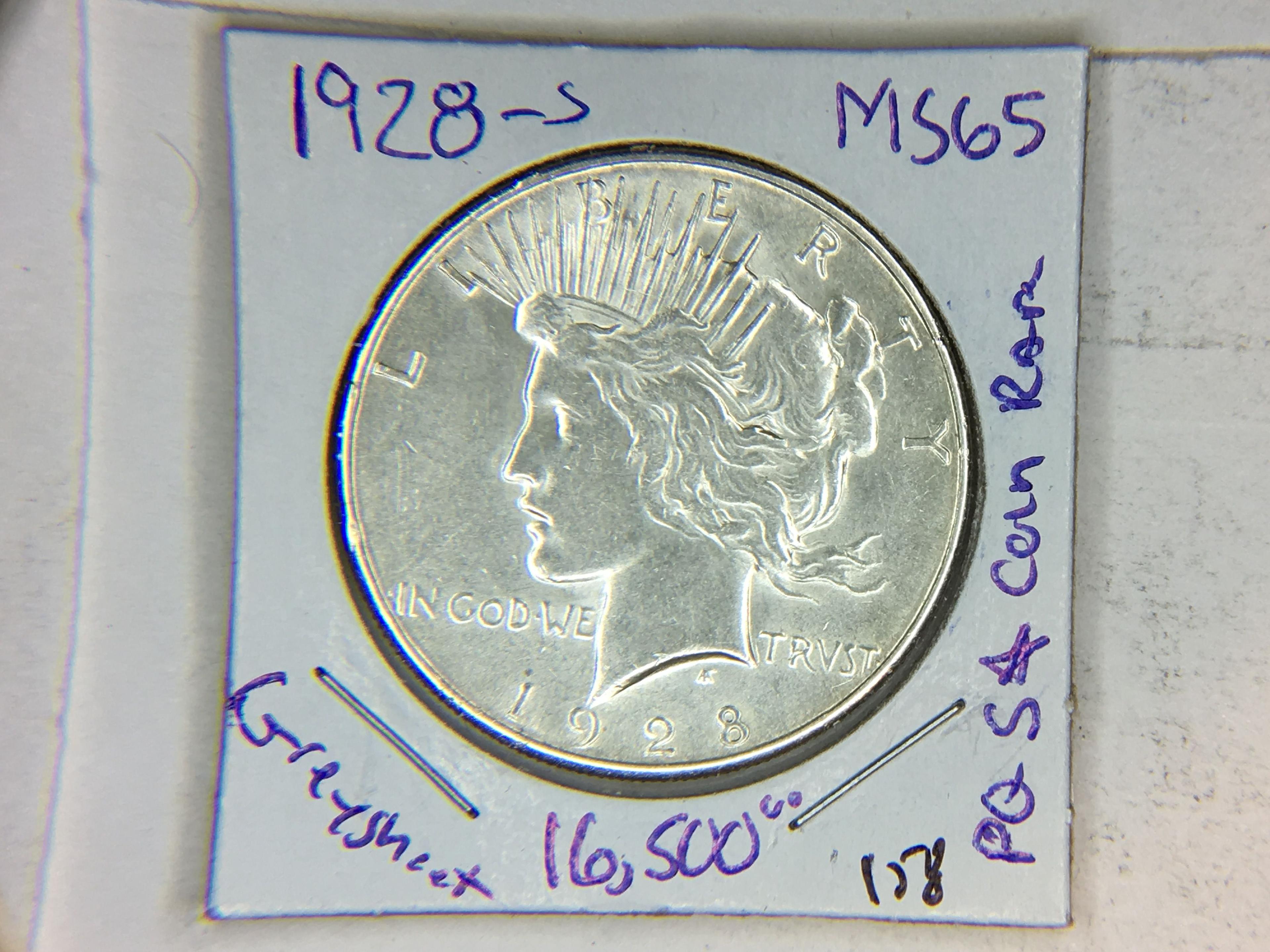 1928 S Peace Dollar