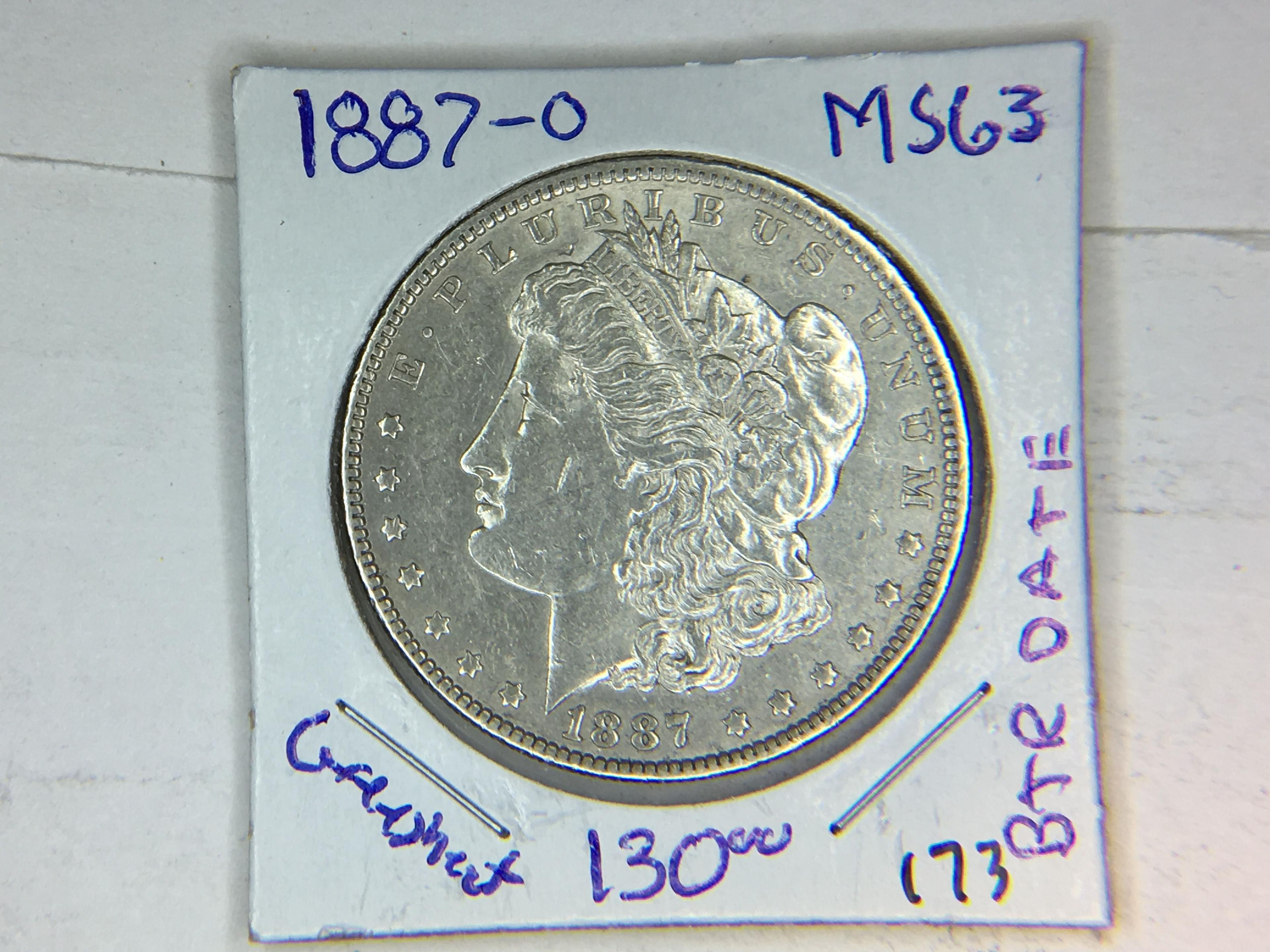 1887 O Morgan Dollar