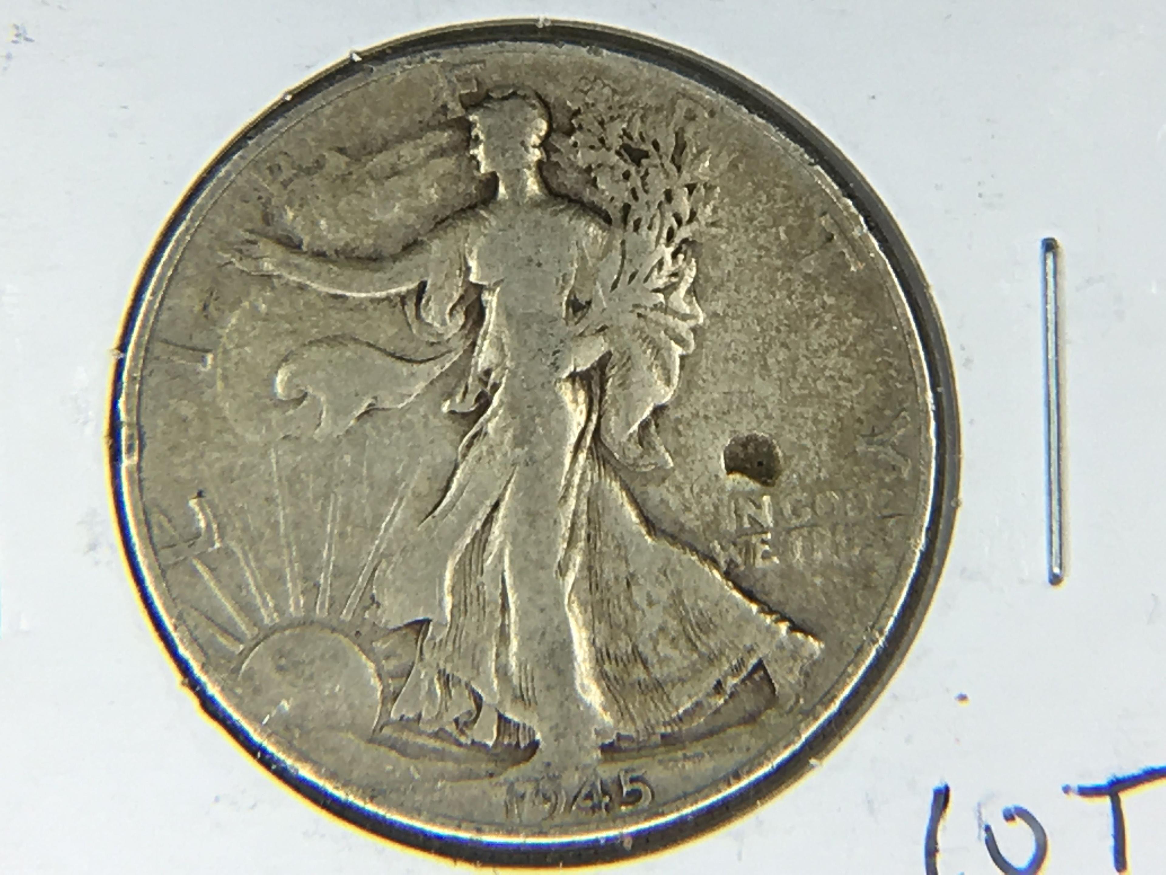 1945 Walking Liberty Half Dollar