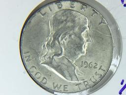 1962 D Franklin Half Dollar