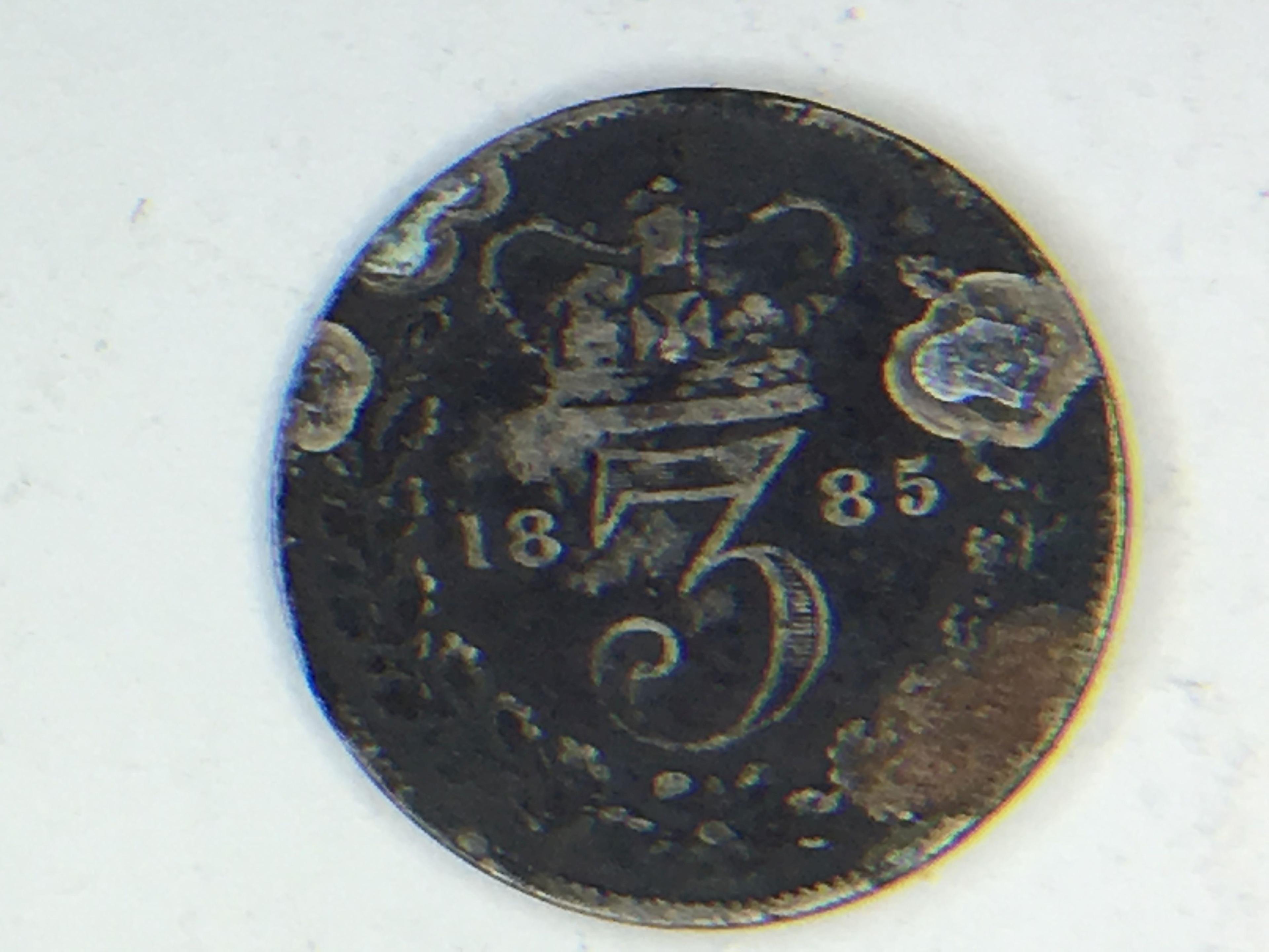 1885 Great Britian 3 Pence