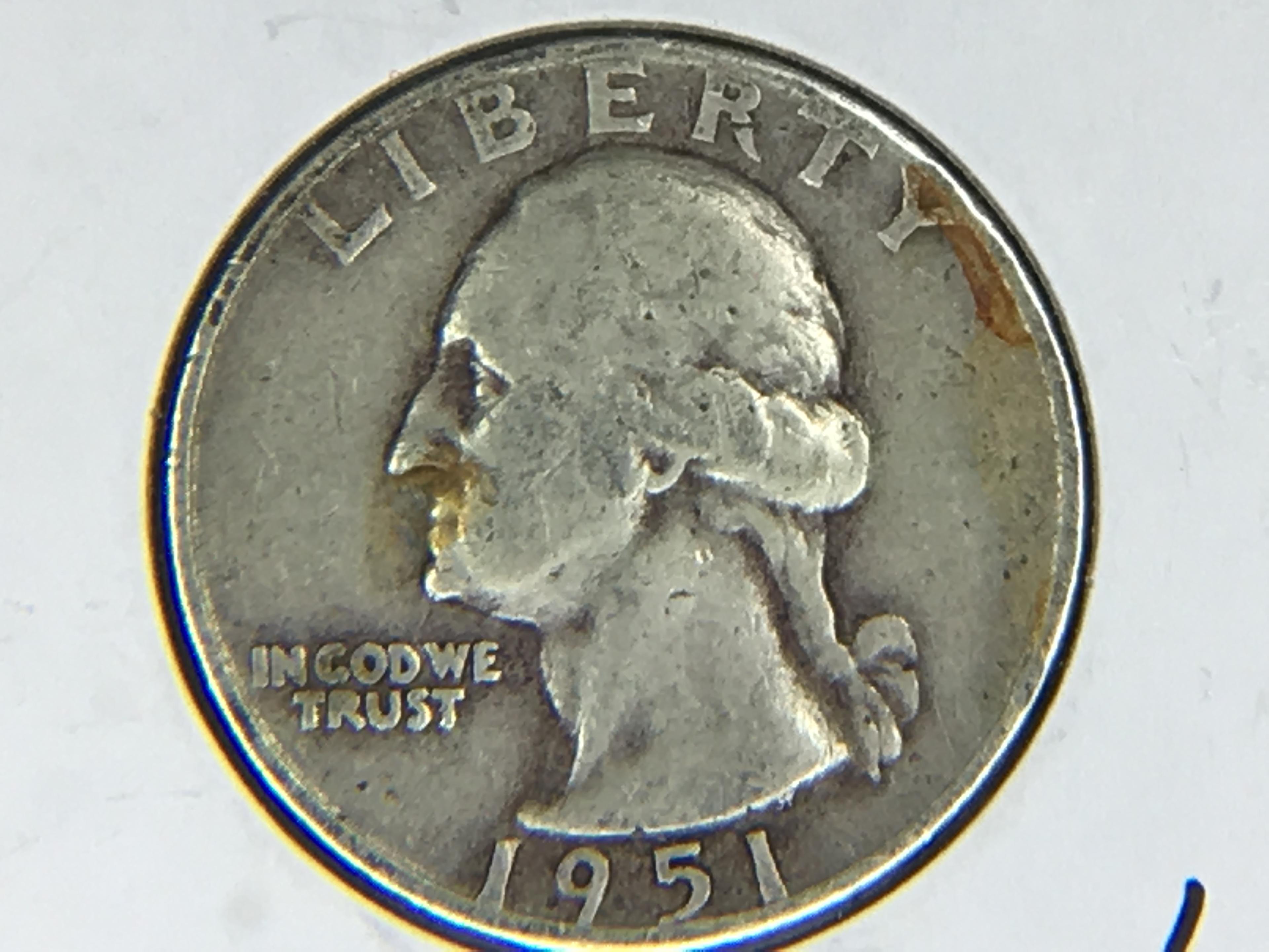 1951 D Washington Quarter