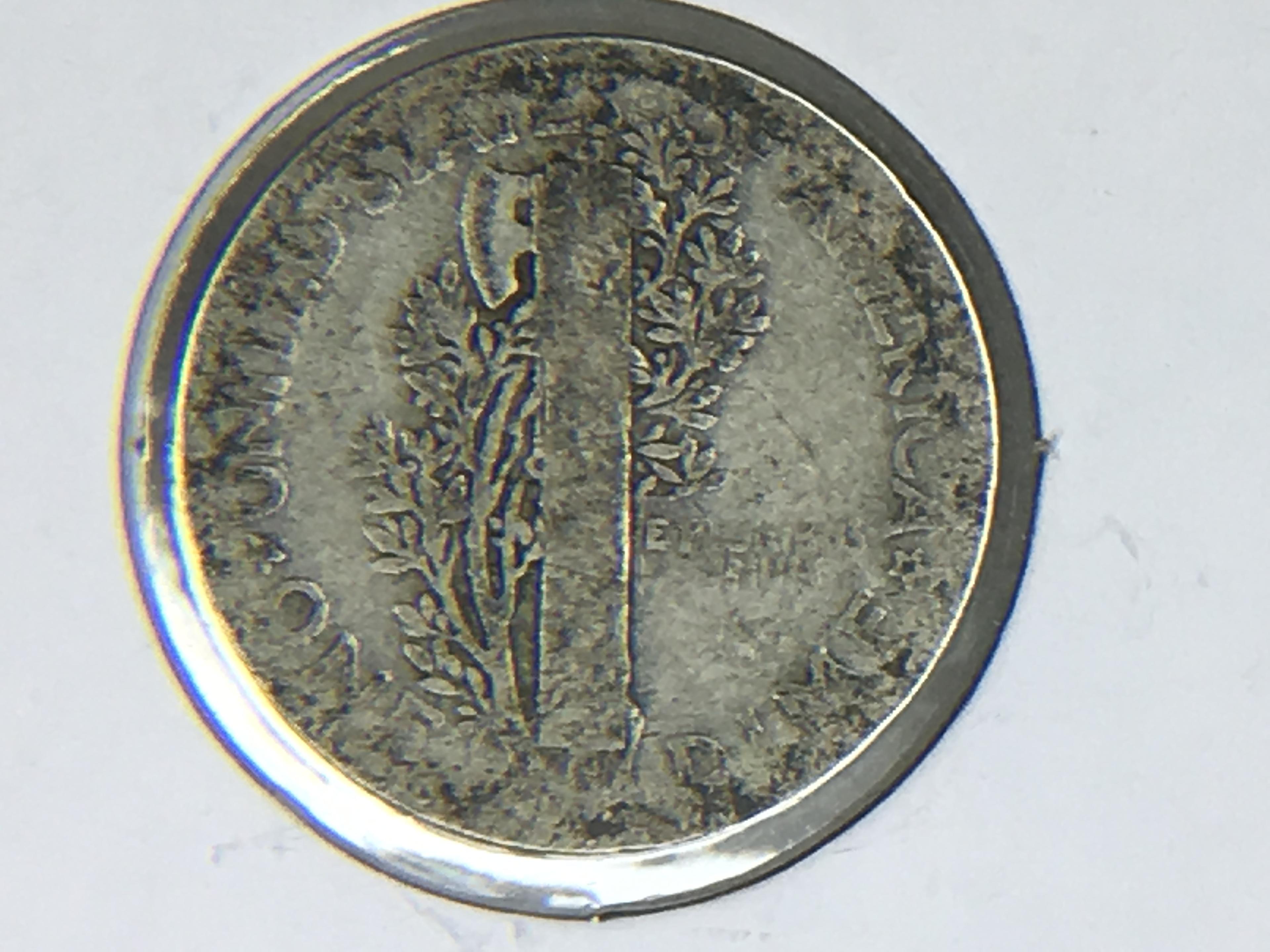 1925 Mercury Dime