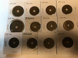 (12) Mixed Chinese Coins