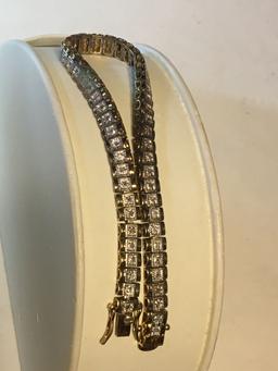 .925 Sterling Silver Ladies Designer Bracelet