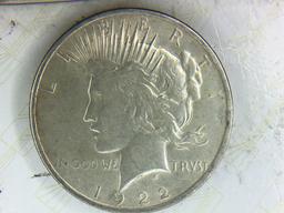 1922 Peace Silver Dollar