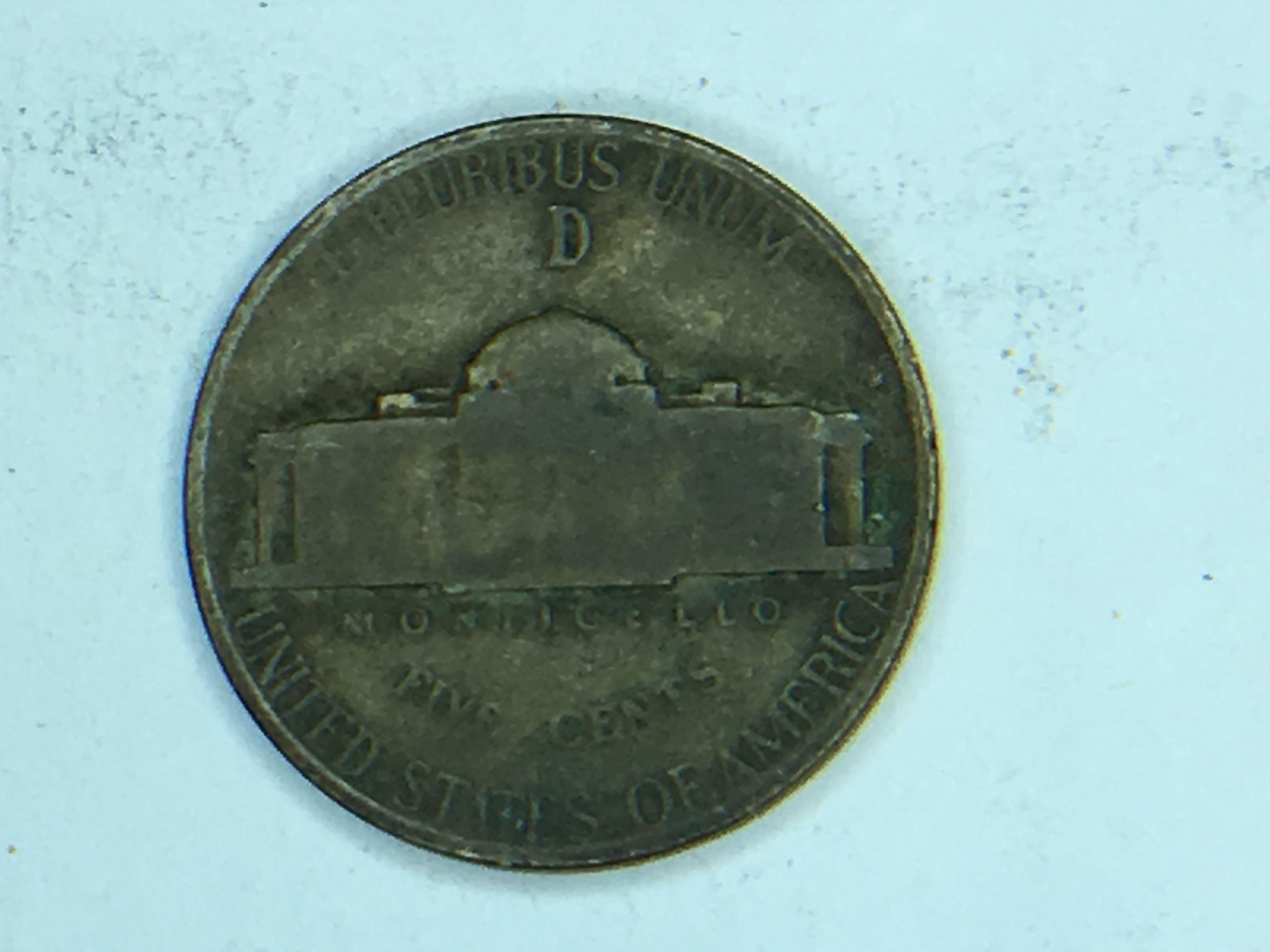 1945 D Silver War Nickel