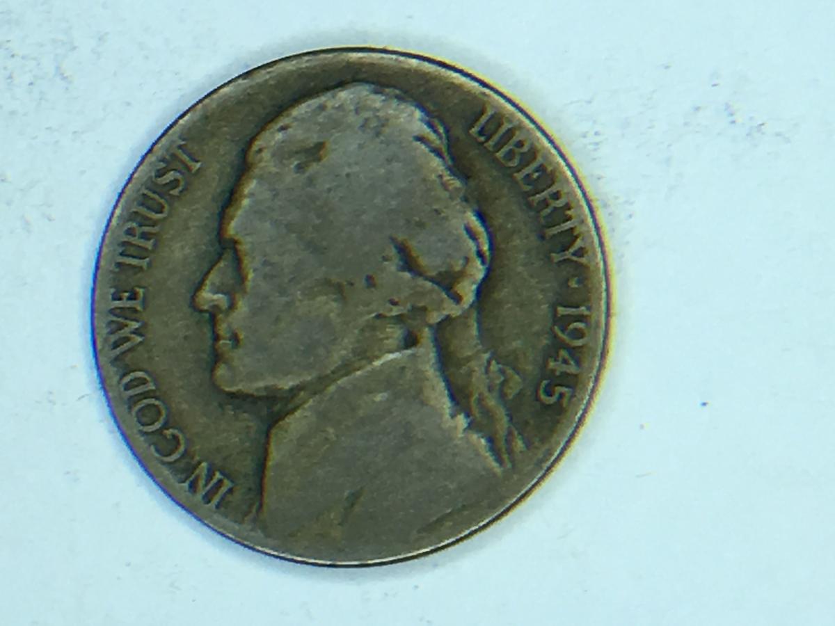1945 D Silver War Nickel