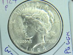 1924 P Peace Dollar