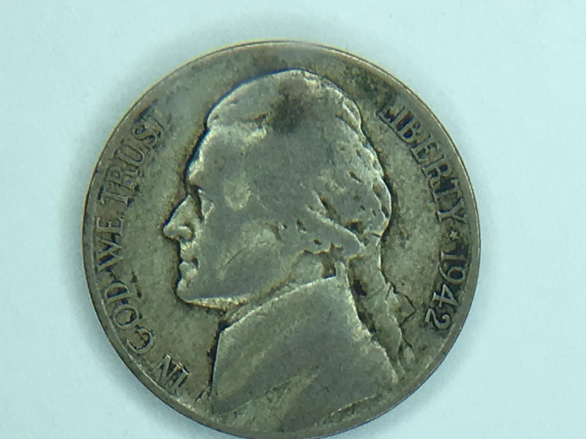 1942 P Silver War Nickel