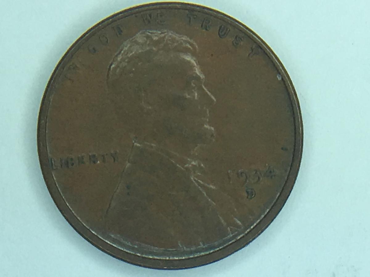 1934 – D Lincoln Cent