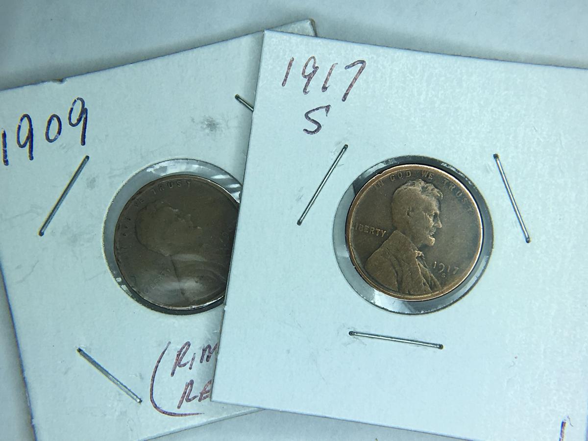 1909, 1917s Lincoln Cent