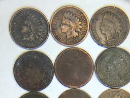 (12) Indian Head Cent