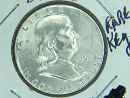 1955 P Franklin Half Dollar Bugs Bunny