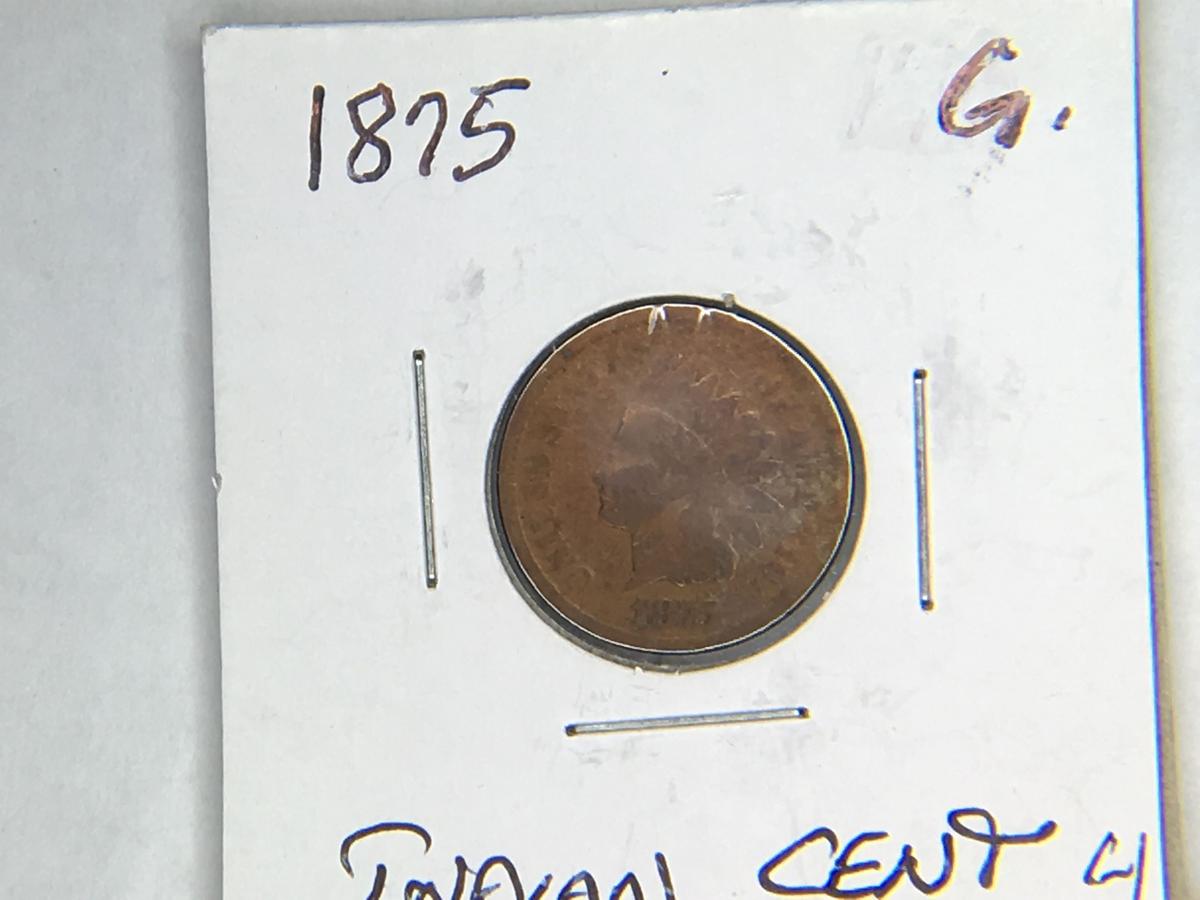 1875 Indian Head Cent