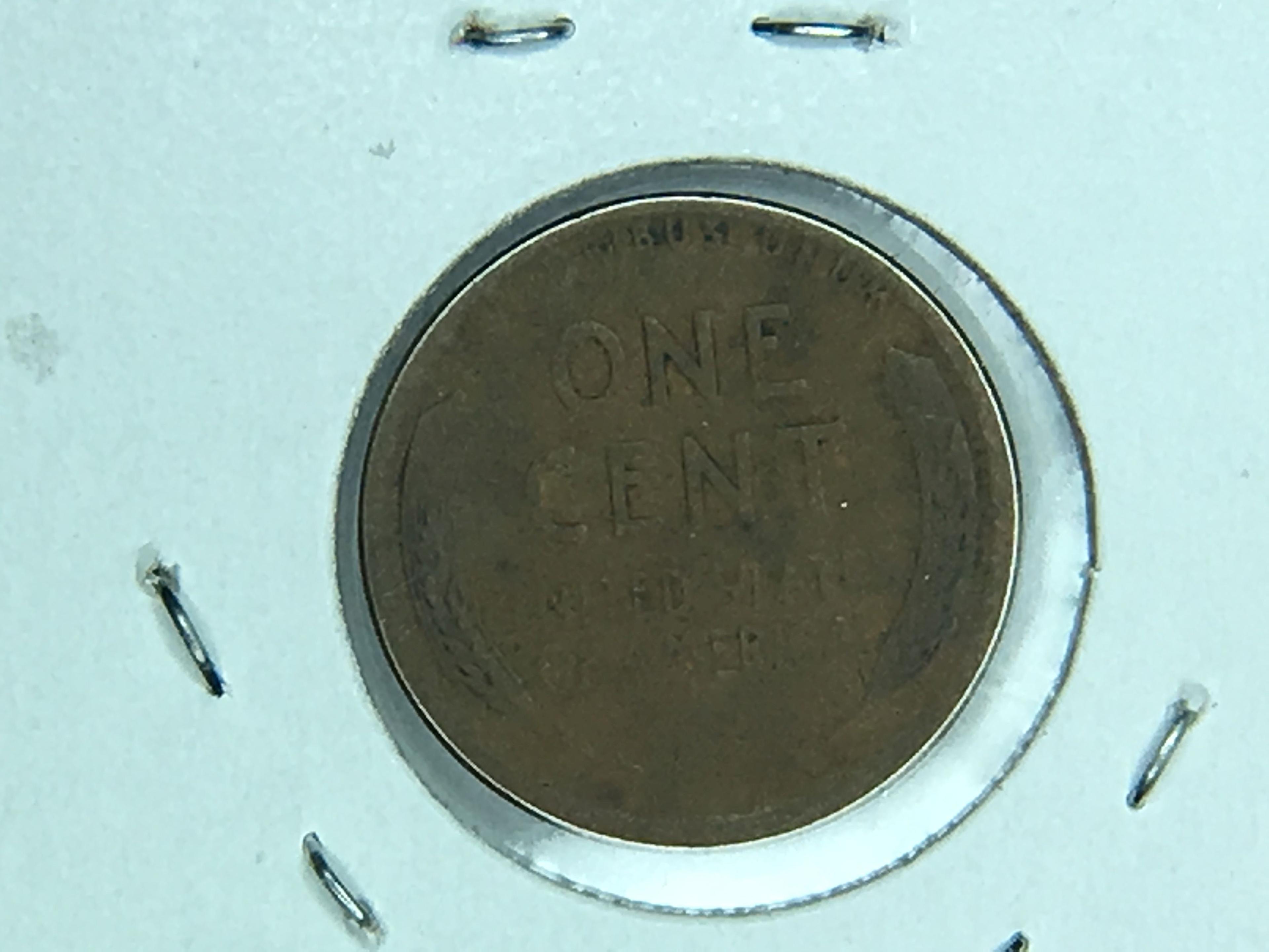 1909 V.D.B., 1919 S Lincoln Cent