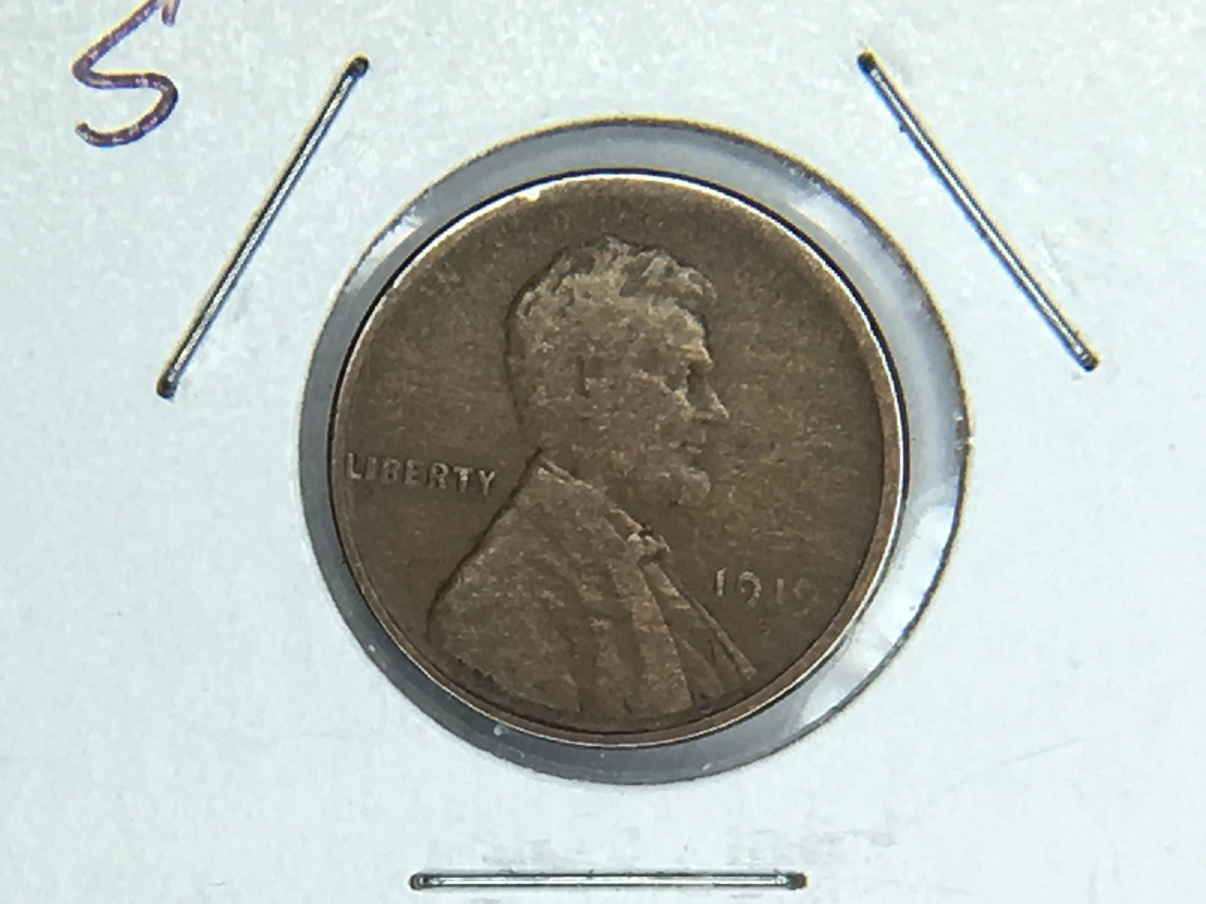 1918 D 1919 S Lincoln Cent