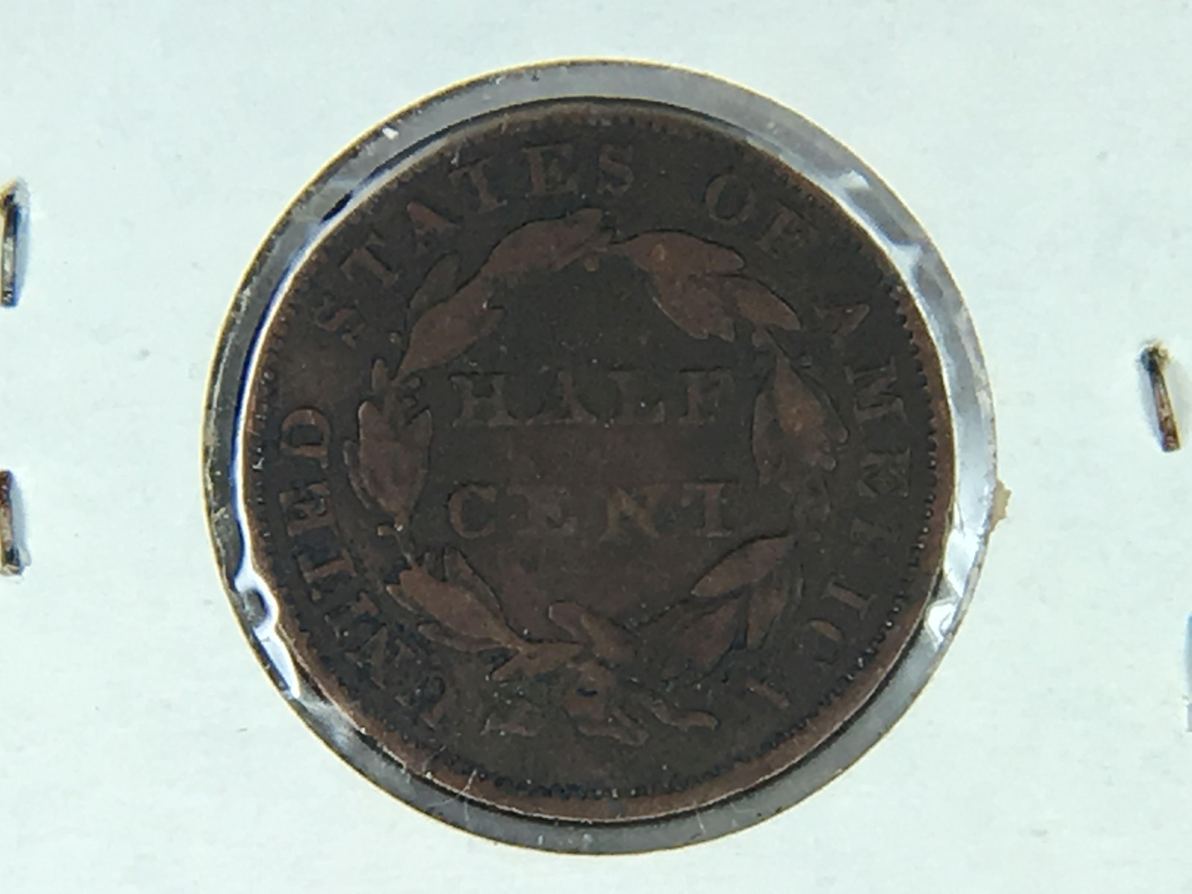 1834 1/2 Cent
