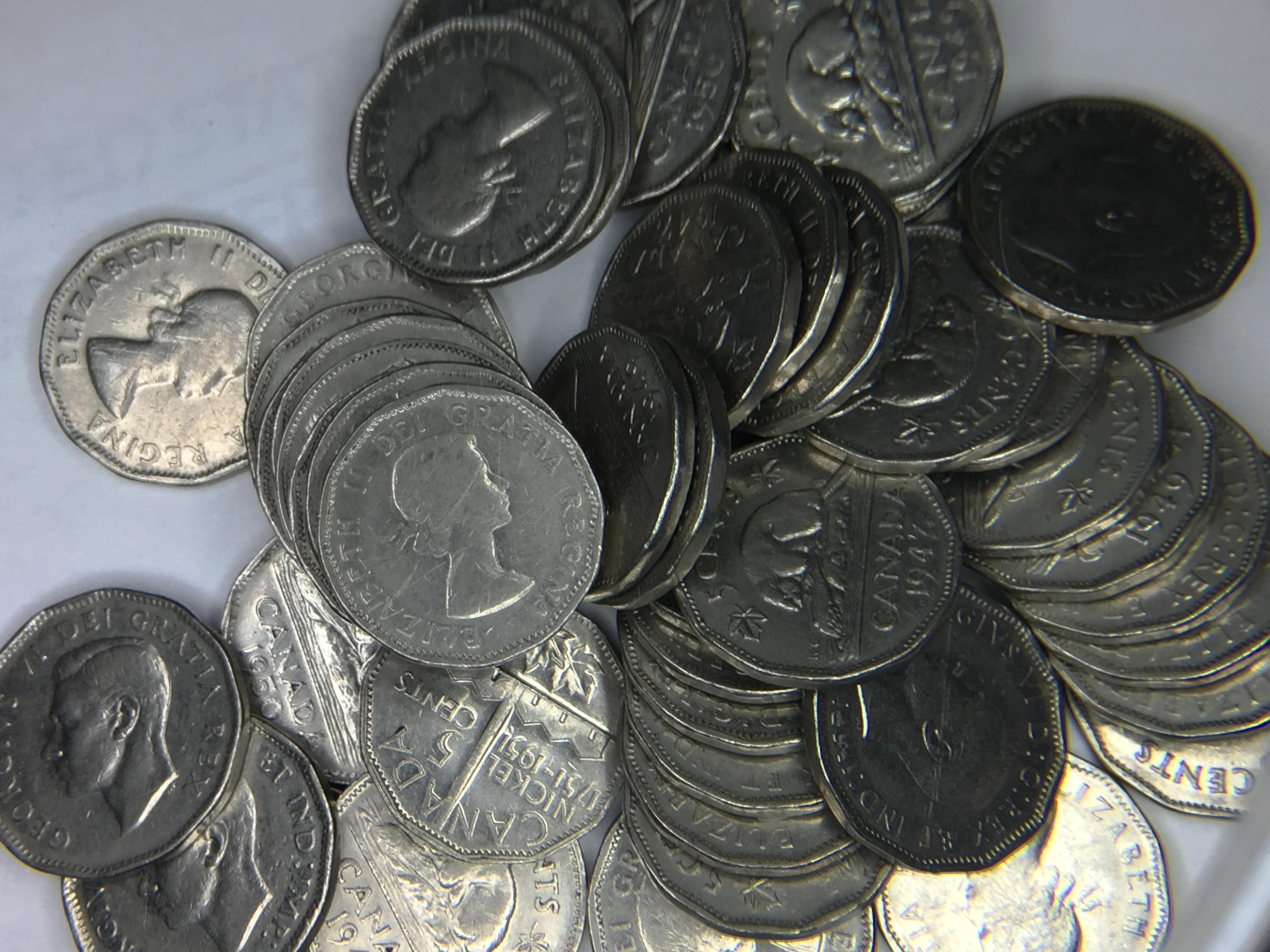 (50) Canadian Nickles