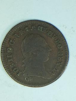 1781 B Austria 1/4 Kreutzer