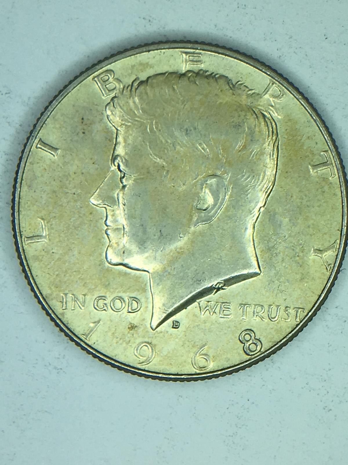 1968 D Kennedy Half Dollar