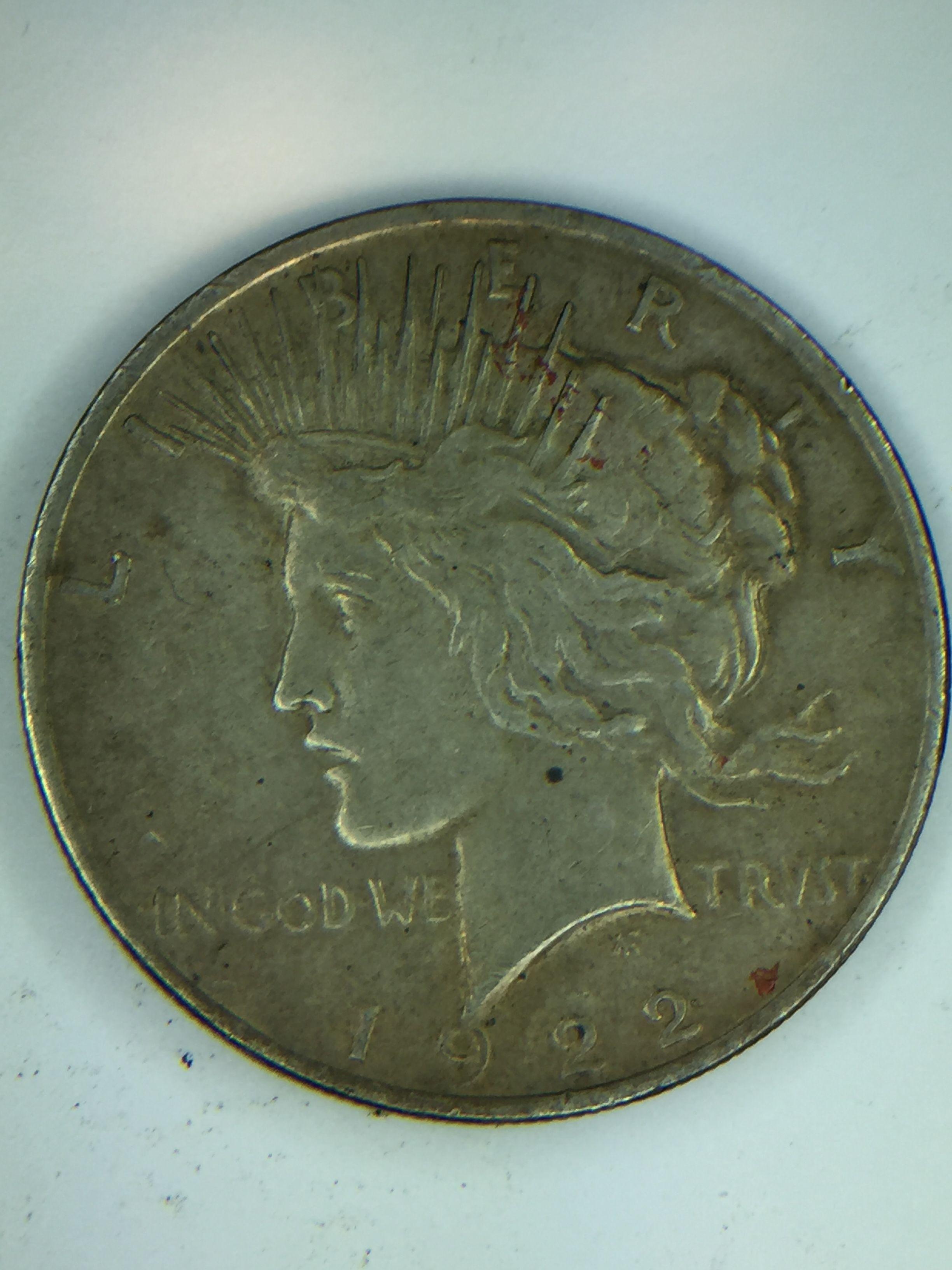 1922 – P Peace Silver Dollar