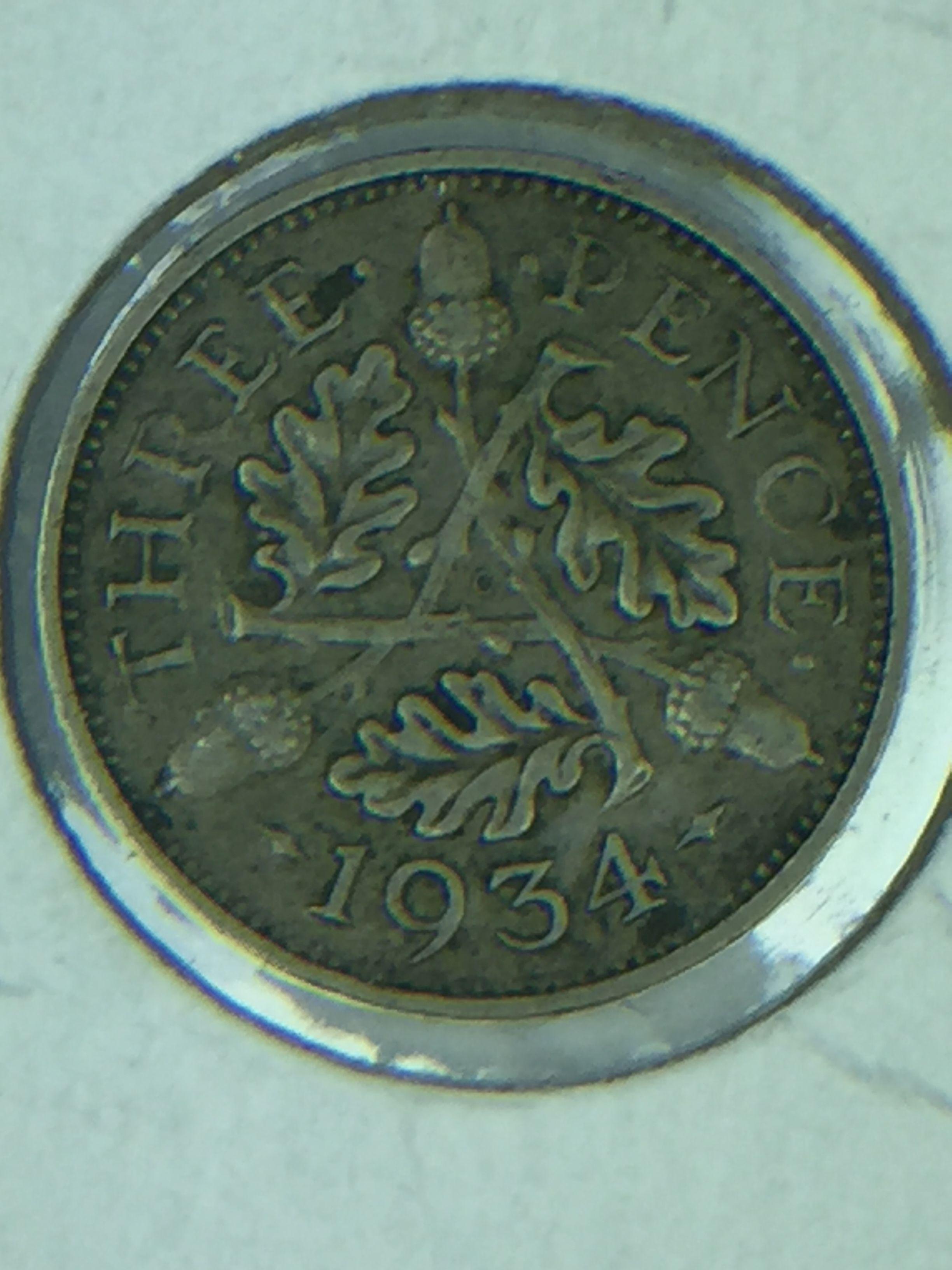 1934 Great Britian 3 Pence