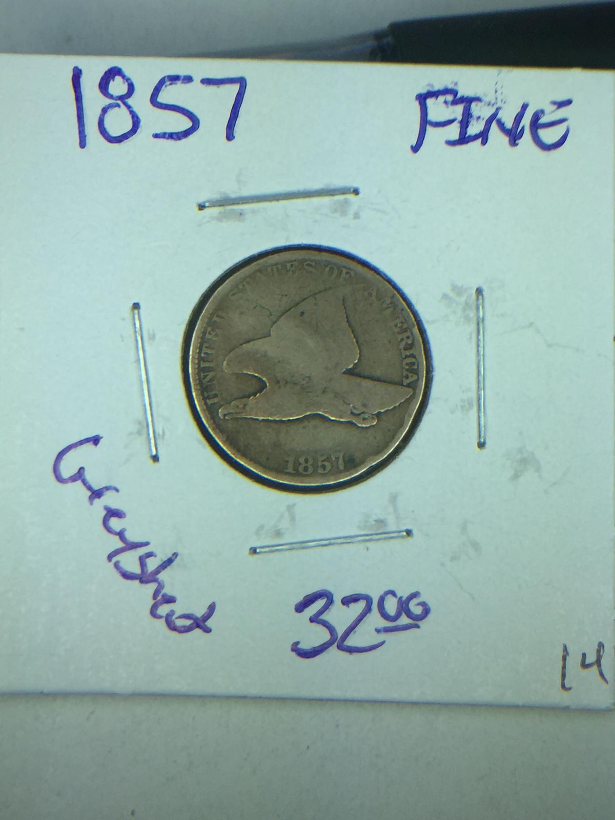 1857 Flying Eagle Cent