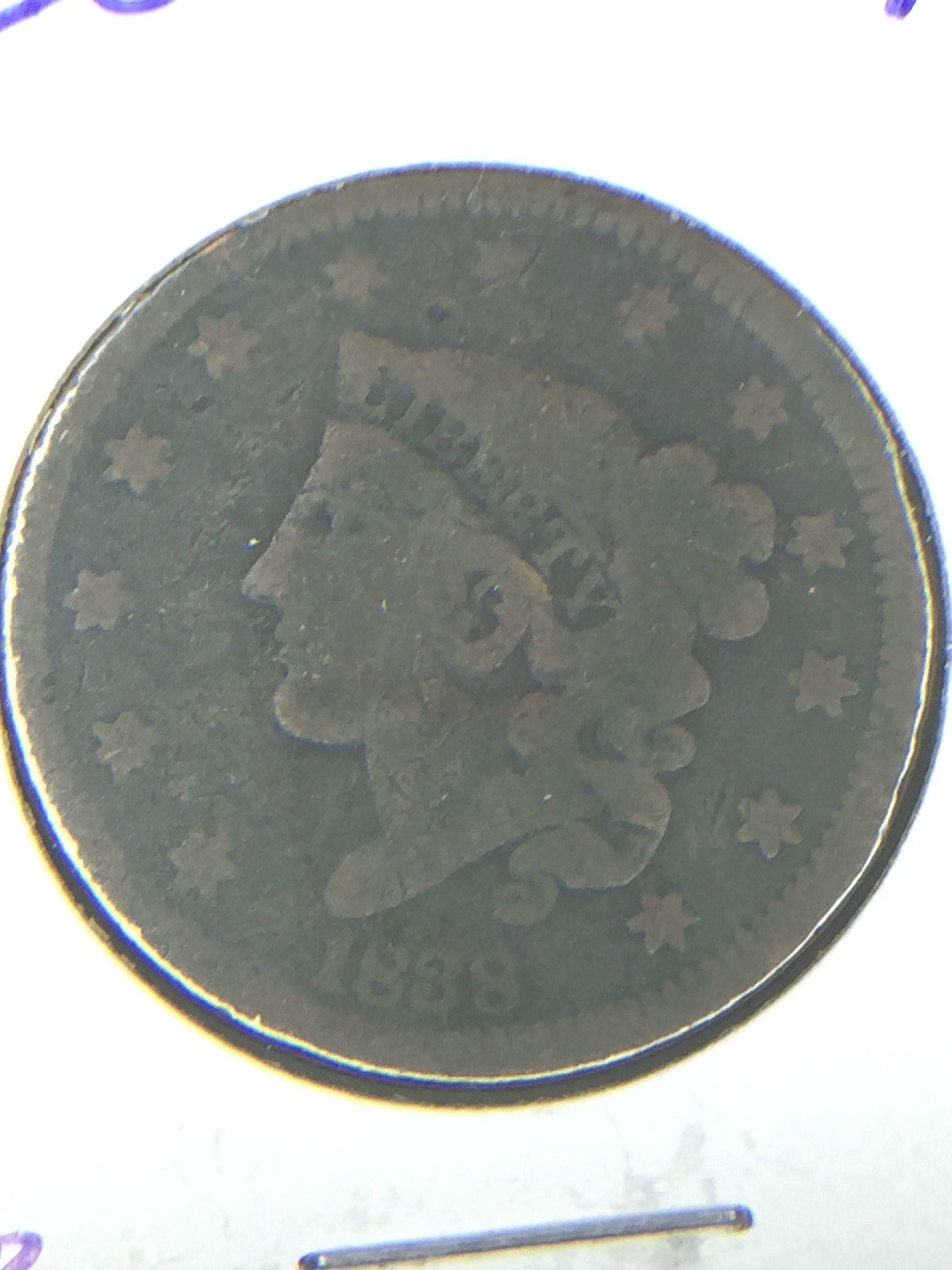 1838 Large Cent