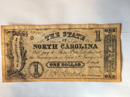 1 Dollar The State Of North Carolina