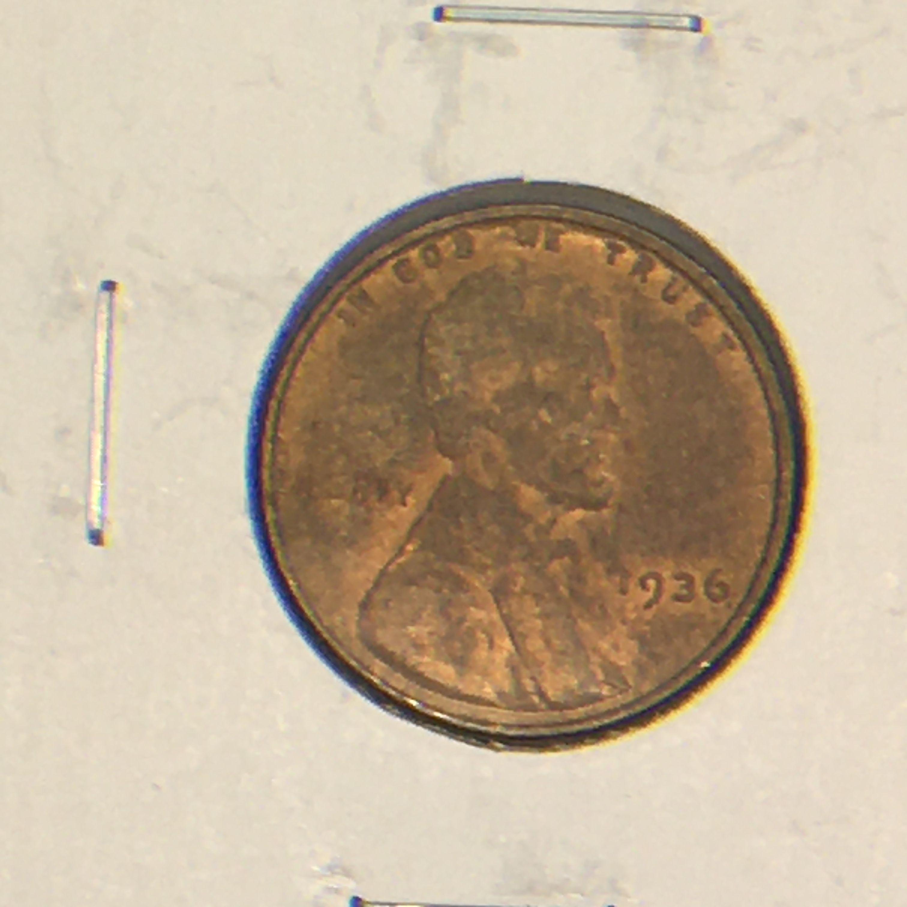 1936 – B Lincoln Cent