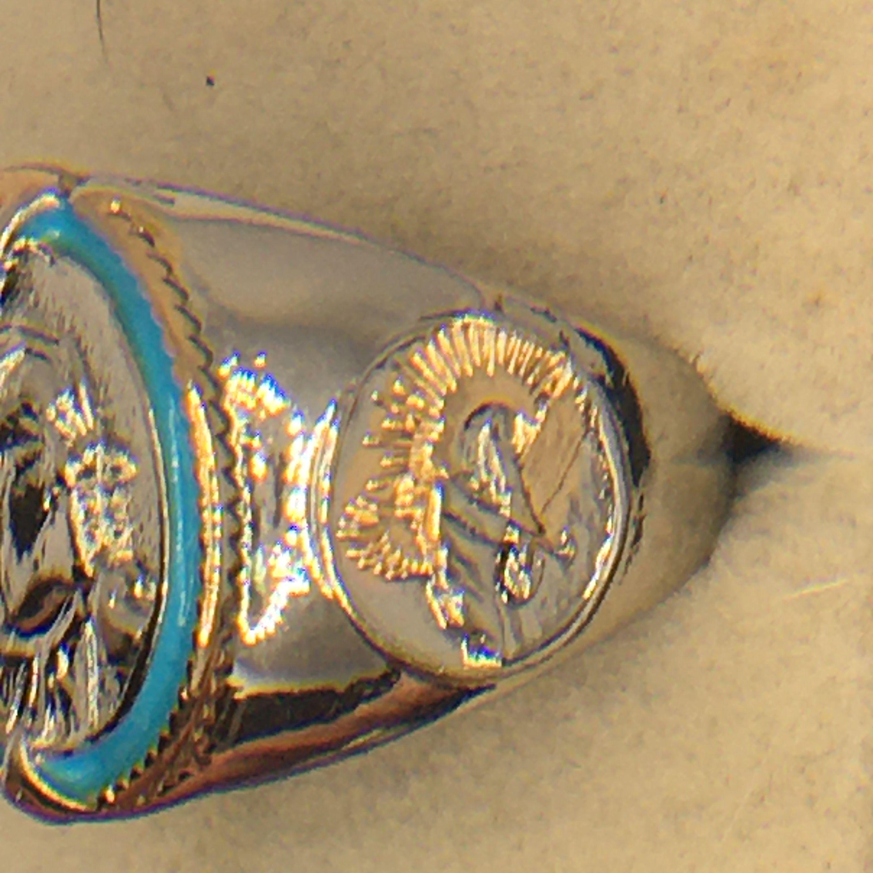 .925 Sterling Silver Unisex Buffalo Ring
