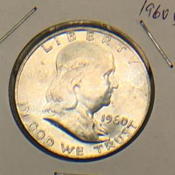 (8) 1960 – D Franklin Half Dollars