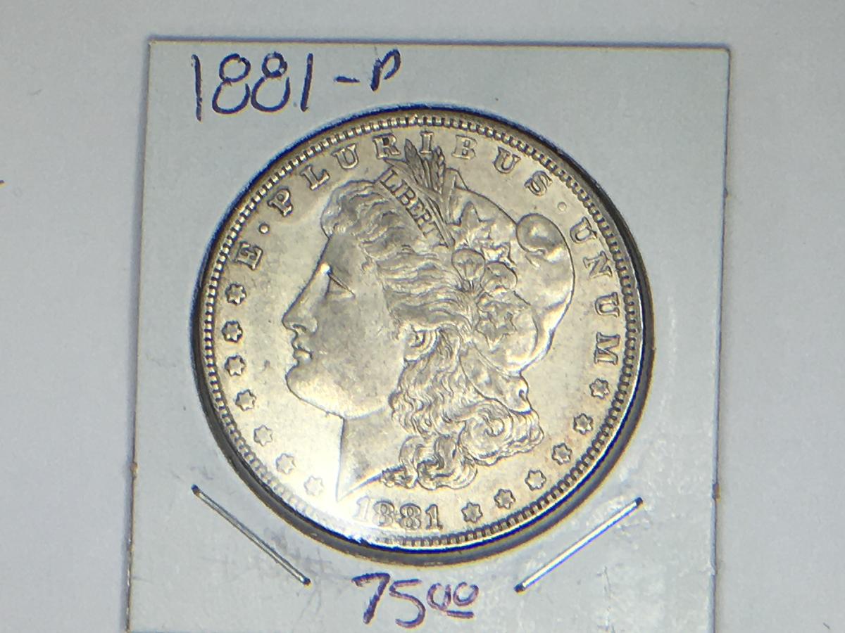 1881 P MORGAN DOLLAR