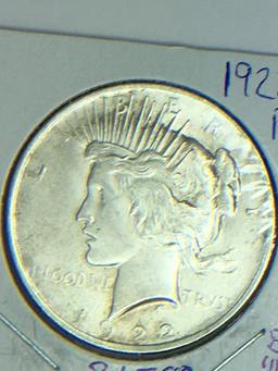 1922 P Peace Dollar