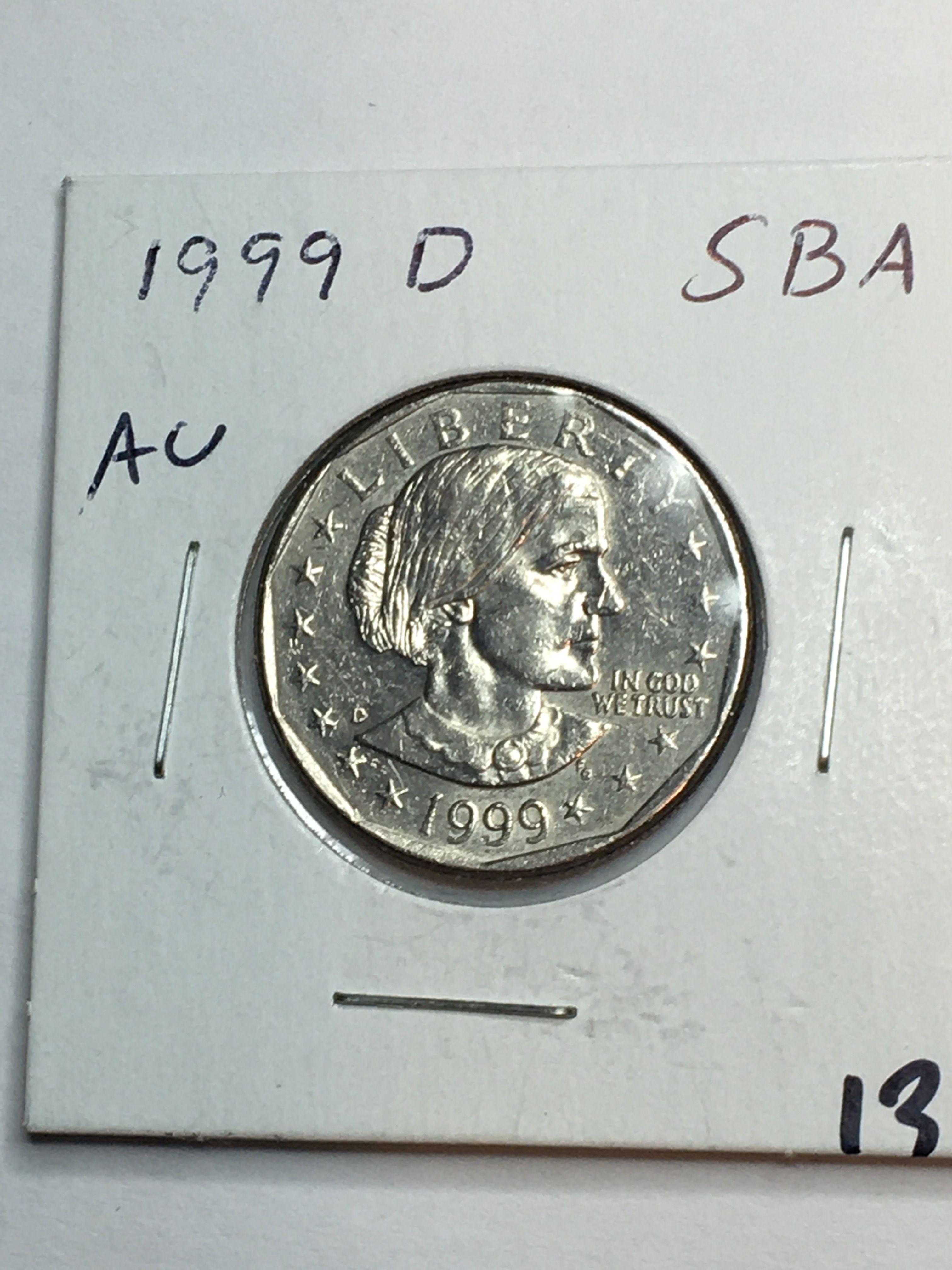 1999 – D Susan B Anthony Dollar