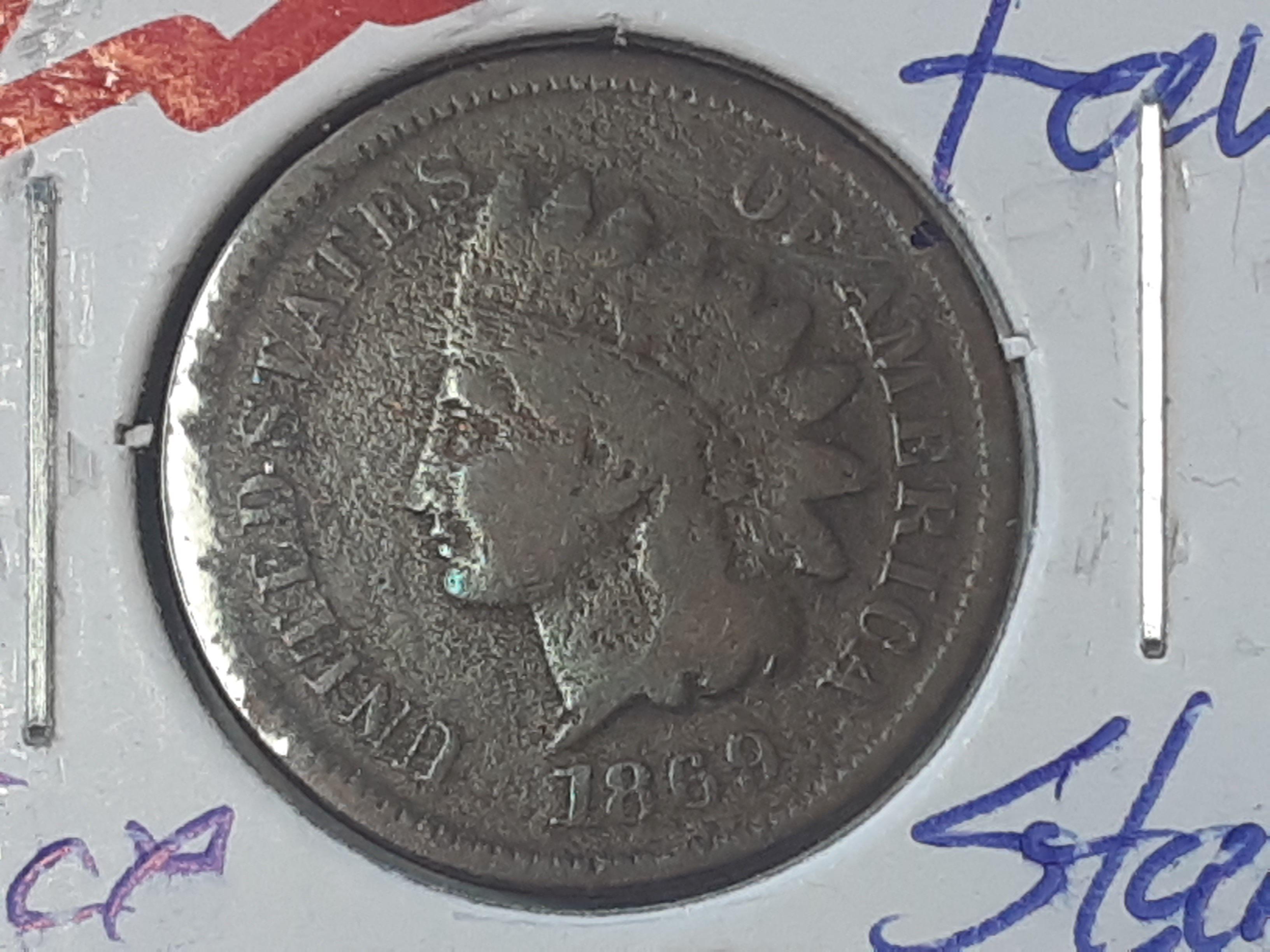 1869 Indian Head Cent