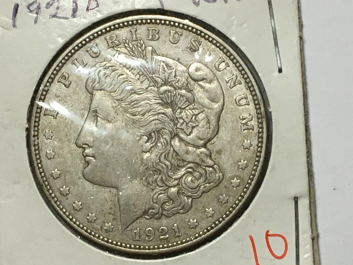 1921 D Morgan Dollar